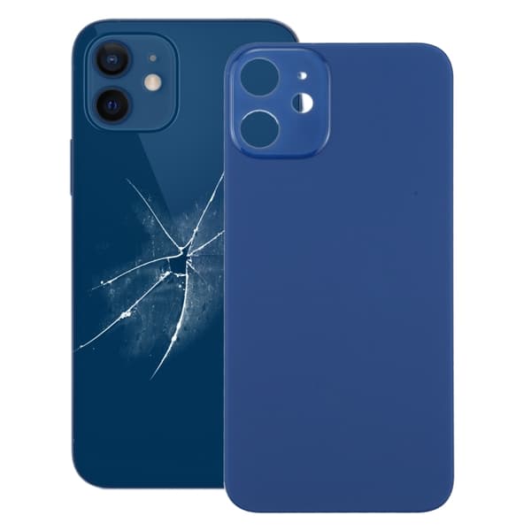 iPhone 12 Bagcover (Intet Logo) - Blå