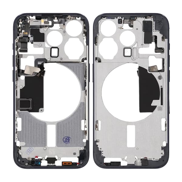 iPhone 15 Pro Mellemramme med smådele OEM - Titanblå