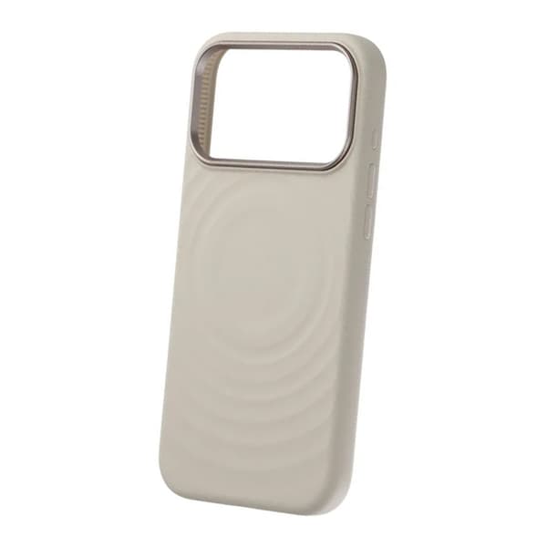 Cream wave flydende silikonecover til iPhone 17 Pro Max Mælkehvid