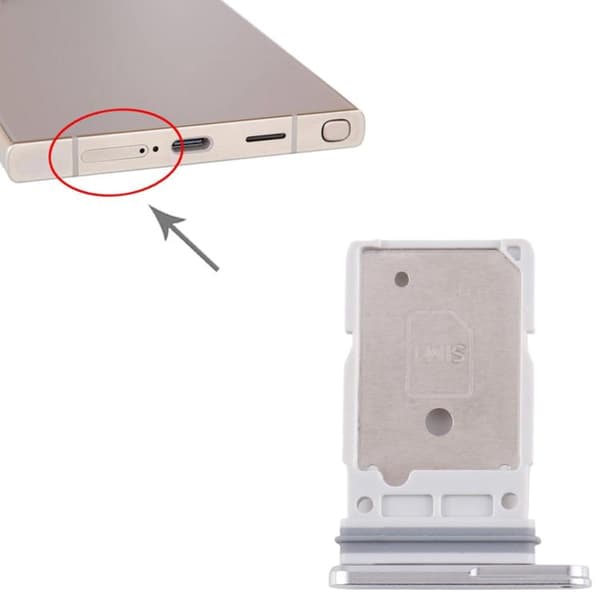 Samsung Galaxy S25 Ultra SIM-kortholder Titanium Silver