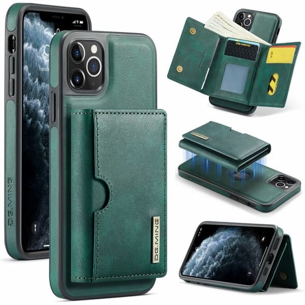 DG.MING iPhone 11 Pro Fodral med Plånbok - Grön