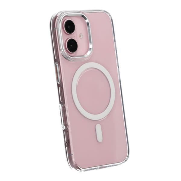 iPhone 16 Mobilskal TPU med Magnet Rvelon - Transparent