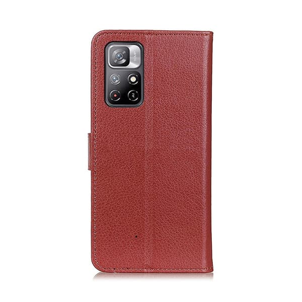 Xiaomi Redmi Note 11 Plånboksfodral med Stativ - Brun