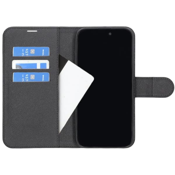 iPhone 16 Pro Max Pung Etui med Stand - Sort