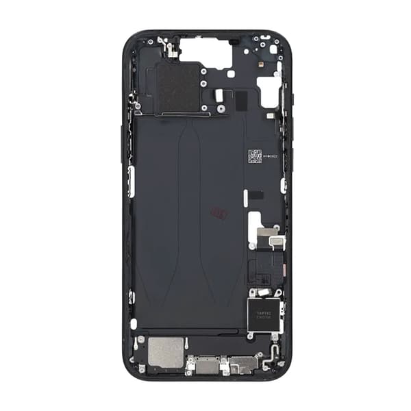 Mellemramme med smådele til iPhone 15 Plus - Sort OEM