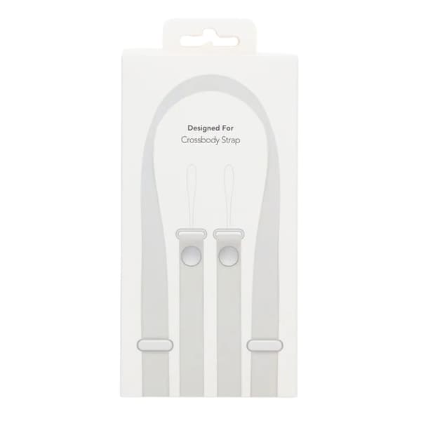 Crossbody Strap för iPhone mobilskal - Ljusbrun