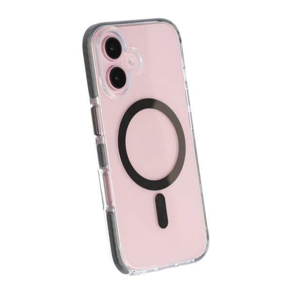iPhone 16 Plus Mobilcover Magnet Dobbelt Beskyttelse - Grå