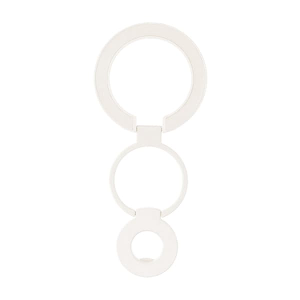 Foldable Double Magnetic Phone Ring Holder White