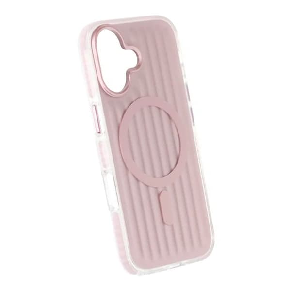 Mobilskal Korrugerad Magsafe för iPhone 17 - Rosa