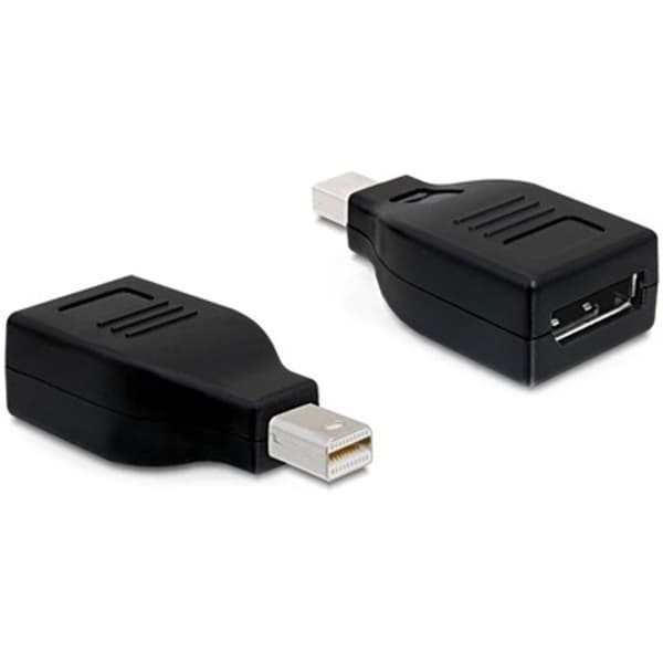 Delock Adapter mini DisplayPort han til DisplayPort hun - Sort