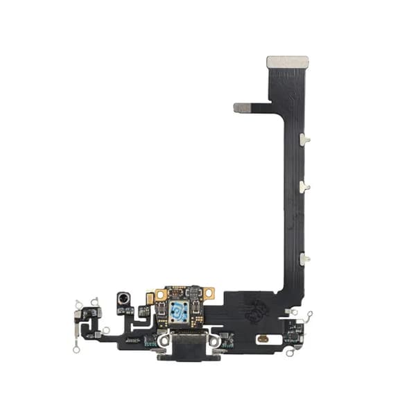 iPhone 11 Pro Max Laddkontakt Flexkabel - Rymdgrå