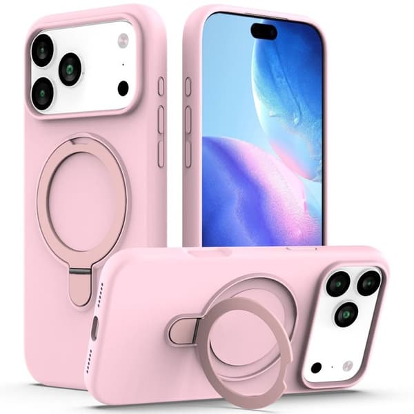 iPhone 18 Pro/17 Pro MagSafe Cover med Ringholder - Pink
