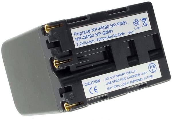 Batteri til NP-FM90 erstatningsbatteri