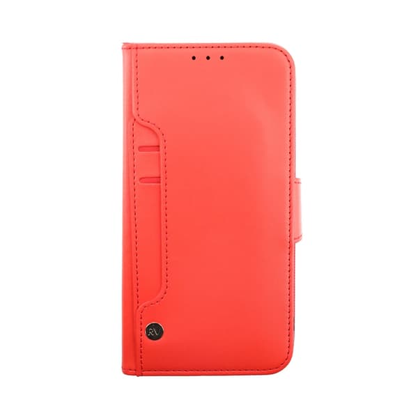 iPhone 14 Pro Plånboksfodral Extra Kortfack Rvelon - Röd