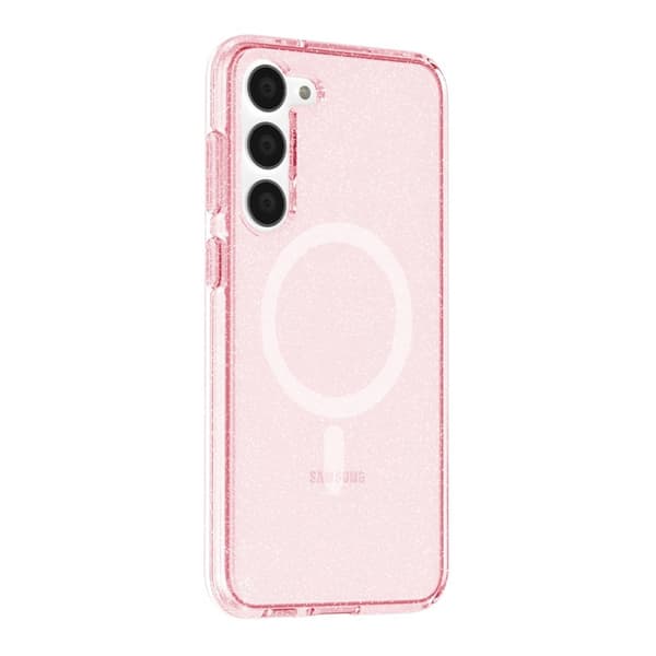 Samsung Galaxy S23 Plus Mobilskal Glitter Magsafe - Rosa