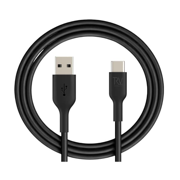 Rvelon USB-A–USB-C-kaapeli 1M_Musta