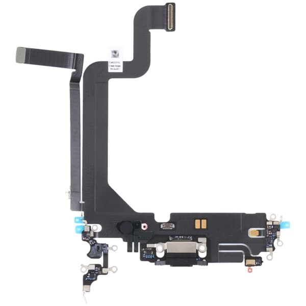 iPhone 14 Pro Max Opladerport Flexkabel - Sort