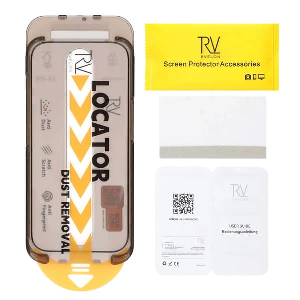 Näytönsuoja iPhone 16 Pro Maxille – 3D-karkaistu lasi musta RV Bulk For Frame