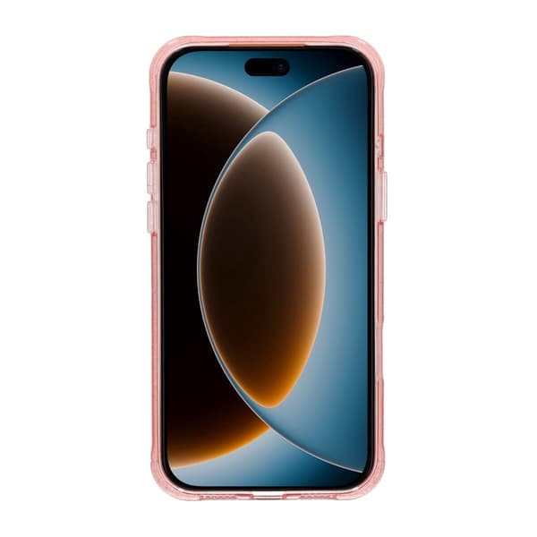 Glitrende MagSafe-cover til iPhone 17 Pro og 18 Pro med roterende stativ - Rosa