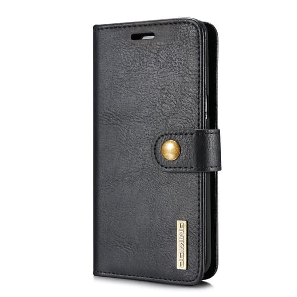 DG.MING Wallet Cover2-i-1 Split Læder til Samsung Galaxy S8 Plus - Sort