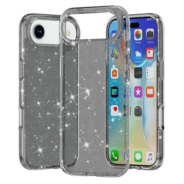 iPhone Air Glitter Cover - Sort