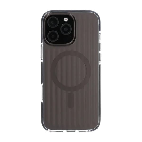 Mønstret TPU-cover til iPhone 16 Pro med MagSafe - Sort