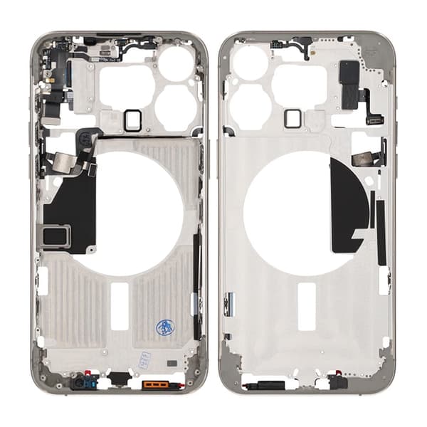 iPhone 15 Pro Max Mellemramme med Smådele OEM - Naturlig Titanium