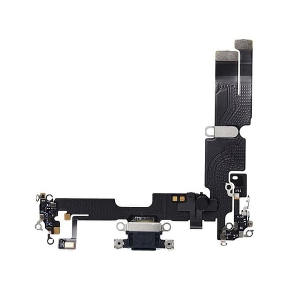 iPhone 14 Plus Laddkontakt med Flexkabel Original - Svart