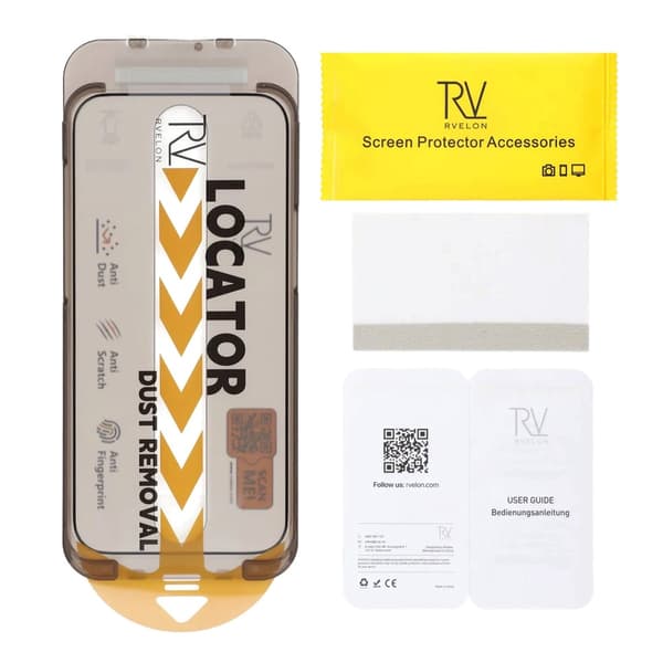 Näytönsuoja iPhone 17 Pro Maxille – 3D-karkaistu lasi musta RV Bulk For Frame