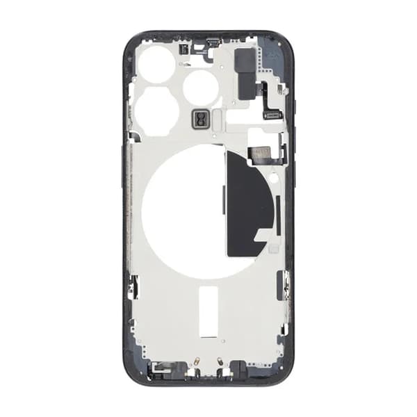 Mittenram med smådelar för iPhone 15 Pro - Blå Titan OEM