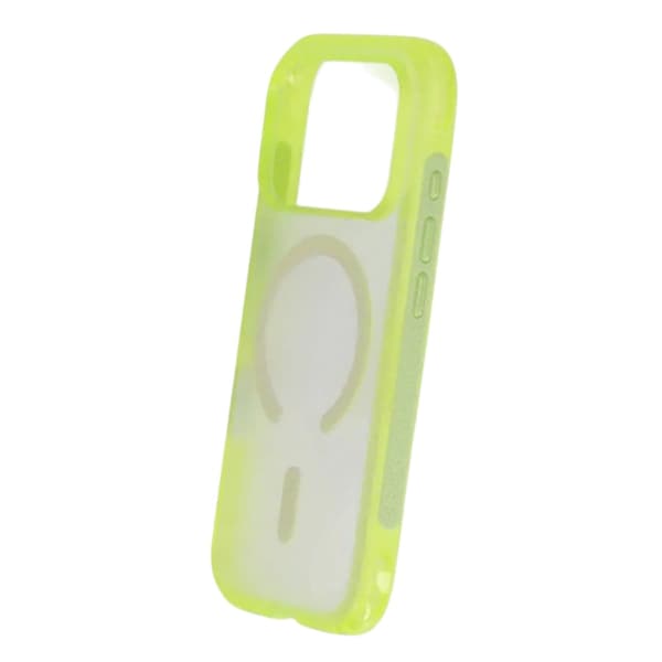 Matte Magnetic Shockproof Airbag  Case For iPhone 17 Pro Max Yellow