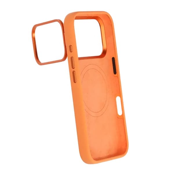 Mobilskal Silikon Magsafe och Statv iPhone 17 Pro - Orange