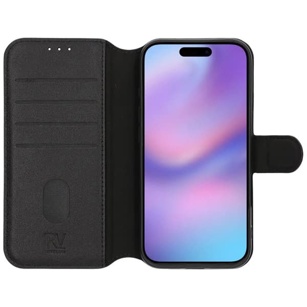 Rvelon Pung Etui Ægte Læder til iPhone Air - Sort