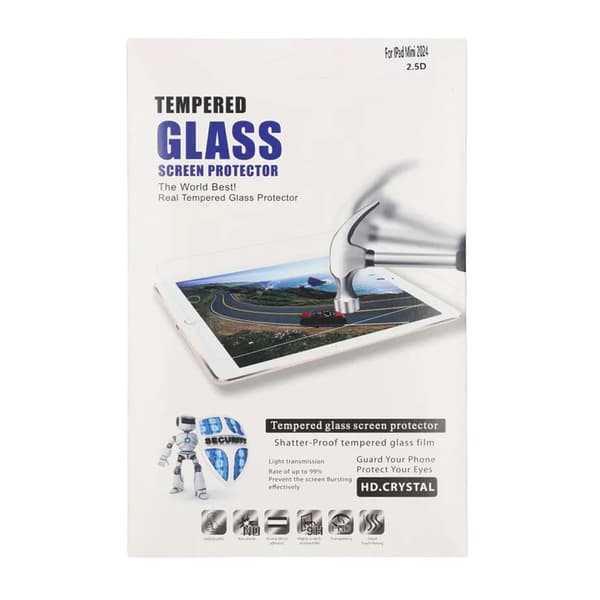Näytönsuoja iPad Mini 2024 karkaistu lasi - bulk