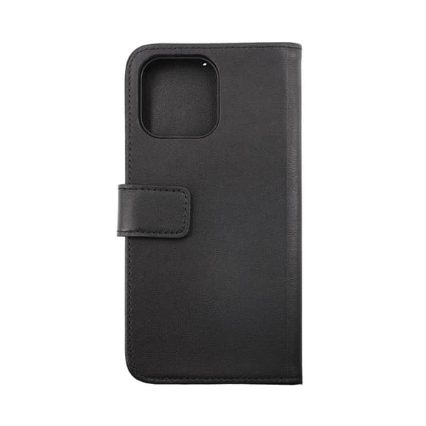 iPhone 14 Pro Plånboksfodral Läder Rvelon - Svart