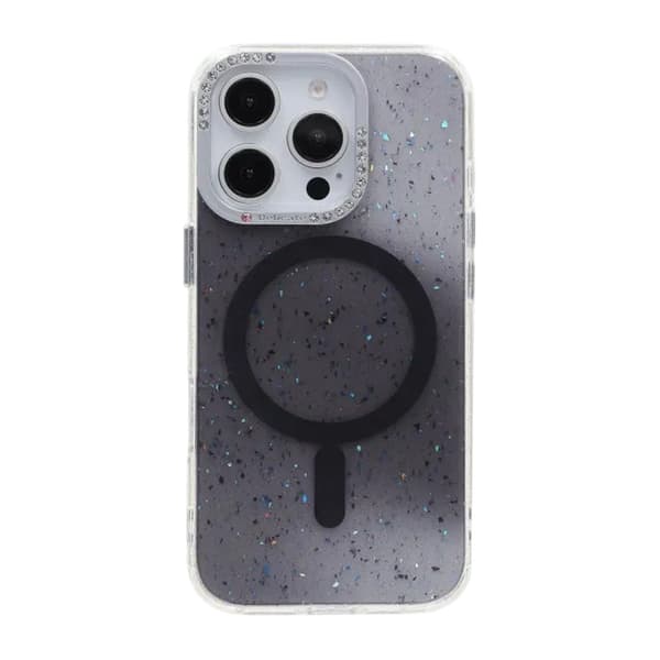 Glitter Diamond Magnetic Case - iPhone 16 Pro Black
