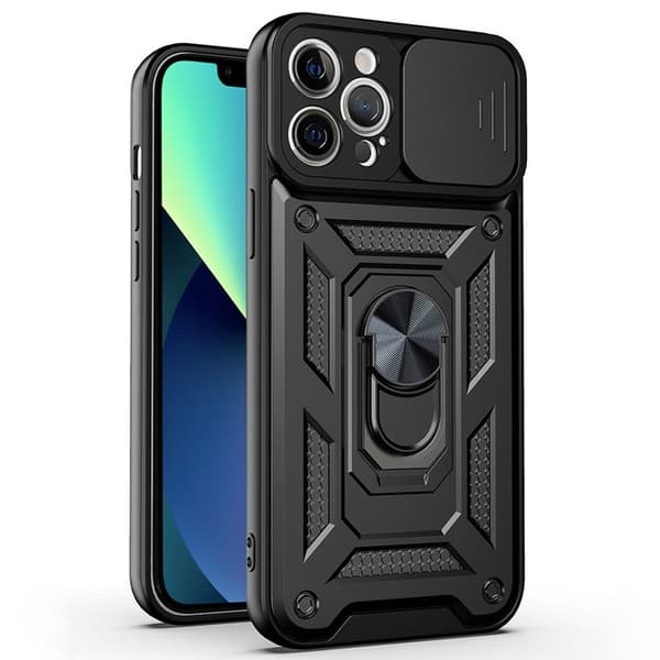 iPhone 11 Pro Max Cover med Støttefod – Sort