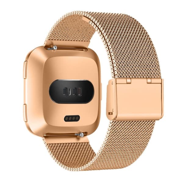 Fitbit Versa / Versa 2 / Lite urrem i rustfrit stål - Rosaguld
