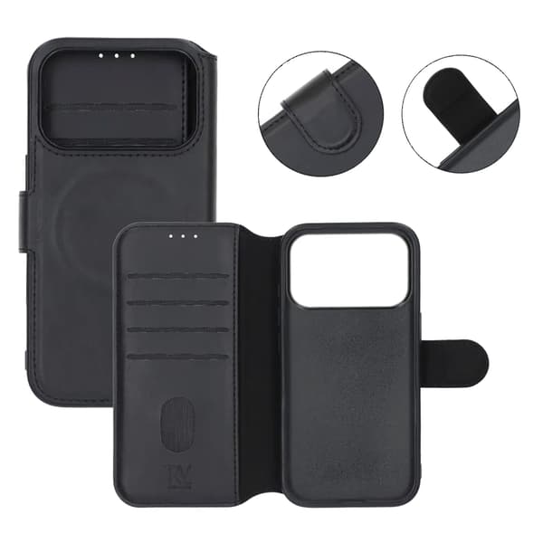 Rvelon Pungcover til iPhone 17 Pro Max - Sort