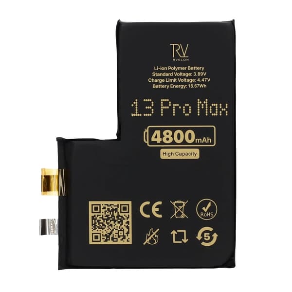 RV-battericelle 519266FL til iPhone 13 Pro Max, 4800mAh