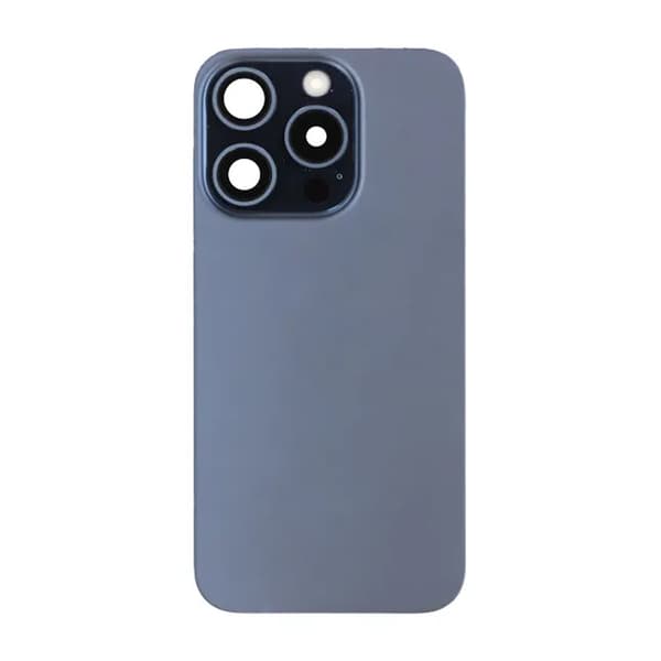 iPhone 15 Pro Baksida Glas Komplett OEM - Blå