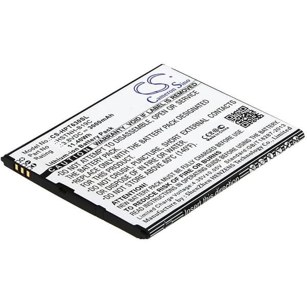 Batteri til batteri 751655-001 til HP, 3,8V, 3000mAh