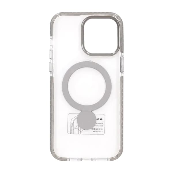 Pindun 360° Roterende Stativ Magnetisk Etui Til iPhone 15 Pro Grå