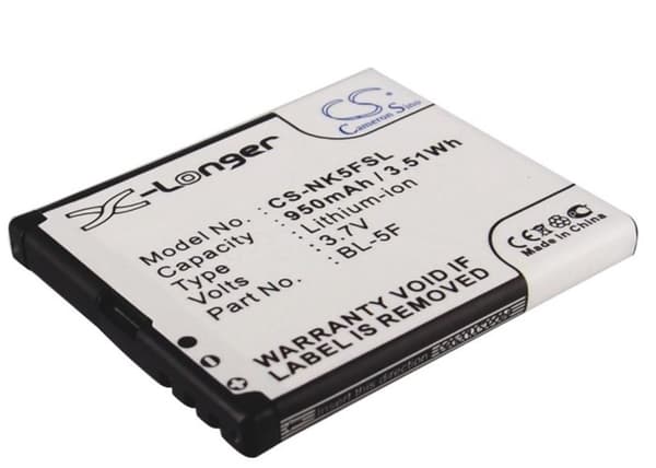 Batteri til Nokia N93i RM-156 osv.