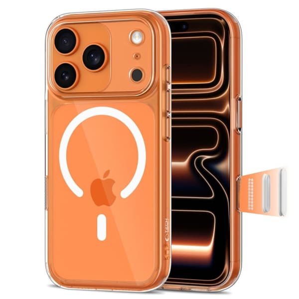 Tech-Protect Magpeak Magsafe CC Fodral för iPhone 17 Pro - Transparent