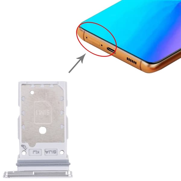 Samsung Galaxy S22 & S22 Plus SIM-kortbakke - Phantom White