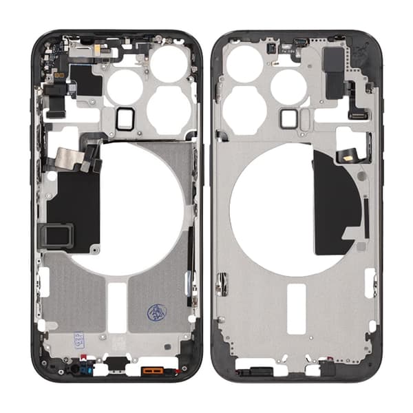 iPhone 15 Pro Mellemramme med Smådele OEM - Titanium Sort