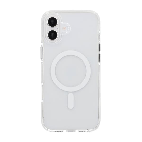 iPhone 16 Plus Mobilskal Magnet Dobbeltbeskyttelse - Hvid