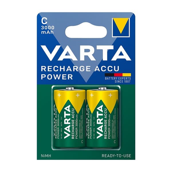 Varta C Batteri 3000mAh BLI2 C batteri (uppladdningsbart) 1.2V - 2-pack