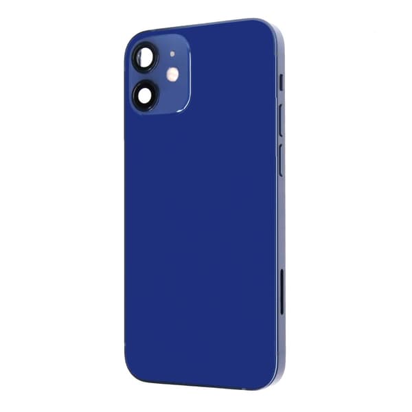 iPhone 12 Mini Baksida med Komplett Ram - Blå